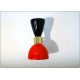 Pair of Wall Sconces Art. A-082 - Metal Lampshade - Brass structure - RED / BLACK Color