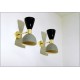Wall Lamp Art. A-096 - Metal / Brass - GRAY / BLACK