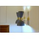 Wall Lamp Art. A-083 - Metal / Brass - Light BLUE Opaque