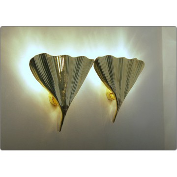 Wall Lamp Art. A-018 LEAF - BRASS - LIMITED Edition