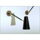 Wall Lamp Art. A-102 - Metal / Brass - ARTICULATED with Switch - BLACK Color