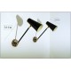 Wall Lamp Art. A-102 - Metal / Brass - ARTICULATED with Switch - BLACK Color