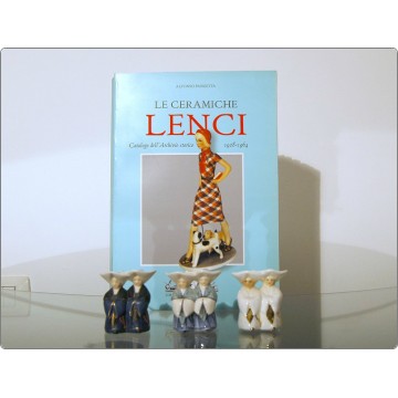 SET of three Ceramics LENCI Turin - Mod. " MONACHELLE "
