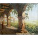 ACHILLE VIANELLI - Oil on Canvas - Il Chiostro 1886